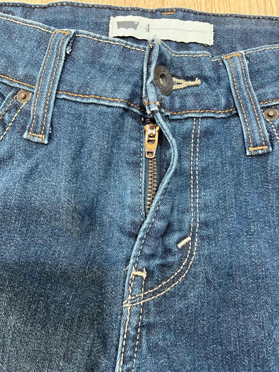 Short Levi's 4 - W27 femme 99% Coton Bleu foncé Slv007 – photo 8